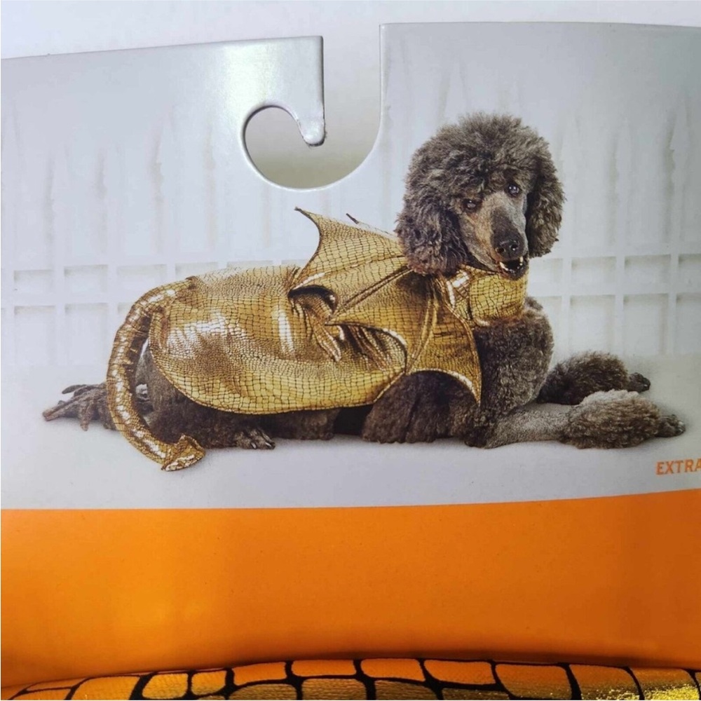 Hyde & EEK! Boutique Gold Metallic Dragon XL Pet Dog Halloween Costume